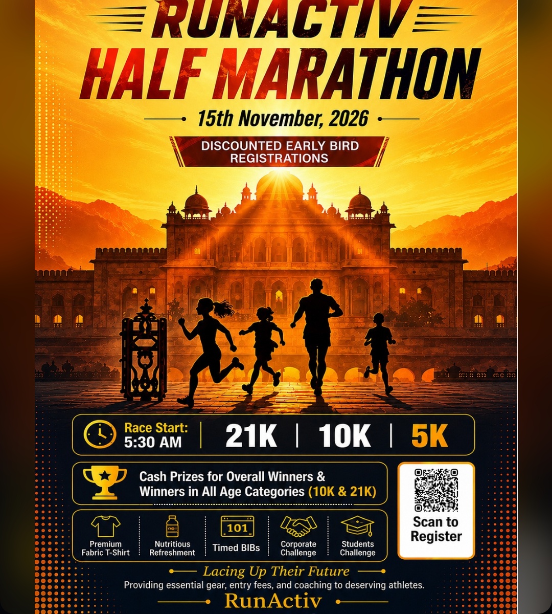 RunActiv Half Marathon — Jaipur